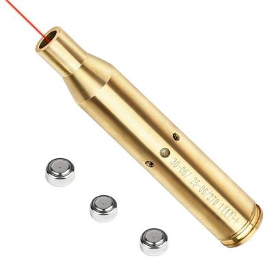 China Brass 30-06 25-06 and 270 Cal Cartridge Rem Gauge Laser Boresighter .270 Zero Hole Red Sight Laser Sight for sale