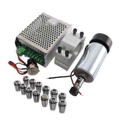 China HanBuild 300W CNC Spindle Motor Kit 12-48VDC 230mN.M 1Sets ER11 Drip Proof Chuck 52mm Mount Bracket Spindle Power Suppl. for PCB etching for sale