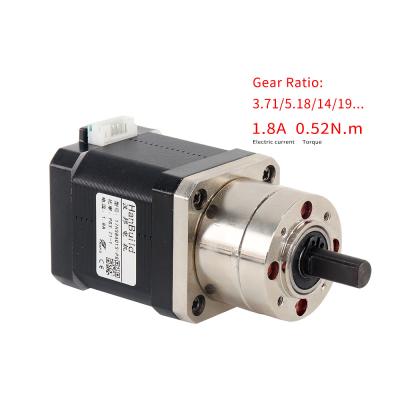 China New gear motor 17HS8401S-PG5.18 42 speed stepper motor steel linear actuator for 3D printer gearbox nema17 stepper motor for sale