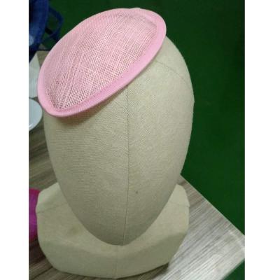 China Customized pre blocked sinamay base for hats for sale