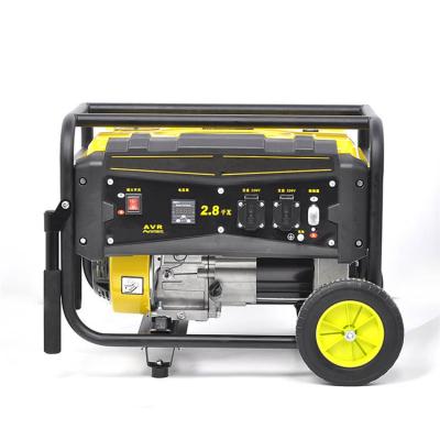 China Small Generator Supply Electric Power 5.5hp High Performance 2kw Gasoline Generator Set for sale