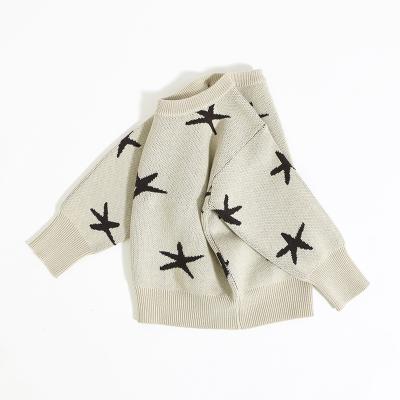 China Wholesale Plus Size Knitted Infant Clothes Starfish Sets Oversized Warm Baby Knitted Sweater Outfits 100% Cotton Outfits for sale