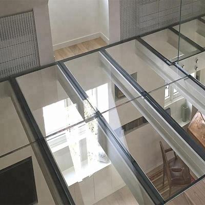 China Decorative Bulletproof Glass Clear Toughened Laminated Glass Flooring for sale