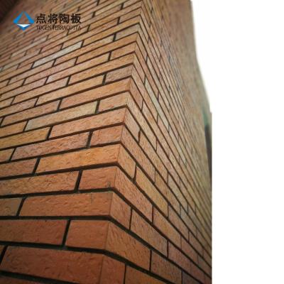 China Exterior Tiles Fireproof Terracotta Clay Ceramic Bricks Tiles For Wall for sale