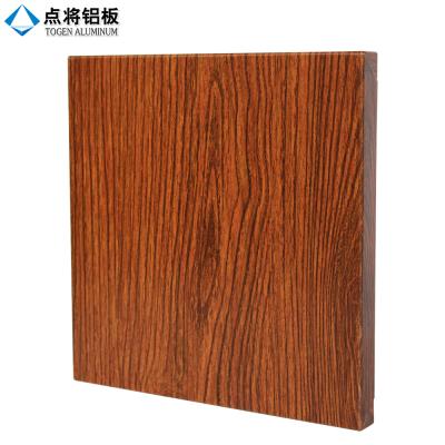 China Modern 3mm pvdf powder coating aluminum wood finish sheet for sale