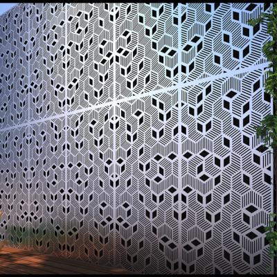 China Modern Carved Perforated Decorative Laser Cut Cutting Aluminum Sheet for sale