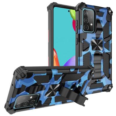 China OEM Shockproof Camouflage Armor Shockproof Stand Phone Case For Samsung Galaxy A02 A02S A51 A71 A32 A12 A52 A72 5G M02 M40S M51 4G for sale