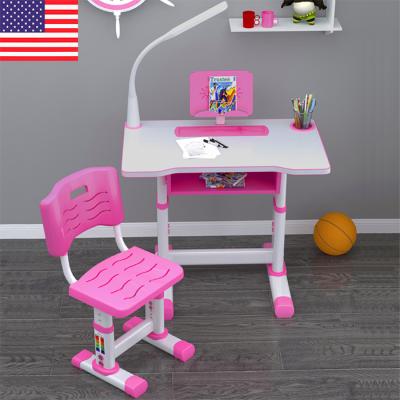 China Childrens Table And Chair Pink Modern Simple 15kg for sale