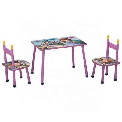 China Bedroom Childrens Pink Table And Chairs Activity Set Game Personalised for sale