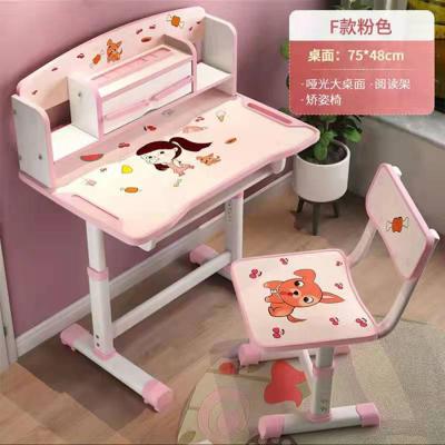 China Large Childrens Plastic Desk And Chair Study Height Adjustable Desktop 60x40cm for sale