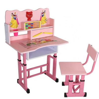 China Sturdy Writing Childrens Pink Table And Chairs For 2 5 6 8 Year Old for sale