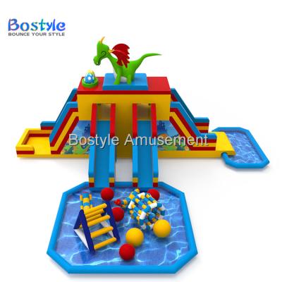 China 0.55+0.9mm PVC custom theme inflatable water park kids, backyard inflatable water park for sale