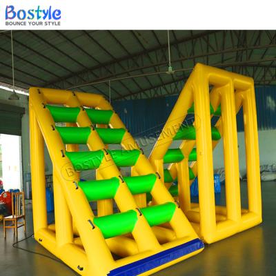 China Plato PVC Tarpaulin Bostyle Customized PVC Water Play Equipment Ladder Water Jump Bag Diving Tower for sale