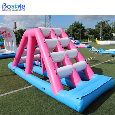 China Bostyle PVC Princess Color Dream Castle PVC Water Park Combo Float Slide For Sale for sale