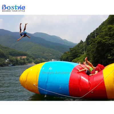 China Hot Sale Water Park Amusement Water Equipment Inflatable Blob Inflatable Jump Ride Inflatable Water Catapult Drop for sale