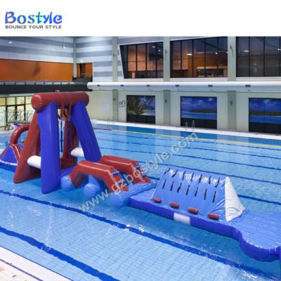 China PVC Inflatable Water Floating Obstacle Course For Water Park for sale