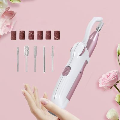 China Plastic Portable Electric Nail Drill File Folder Machine With Acrylic Nail Kit Set Professional 15000rpm Manicure Pedicure for sale