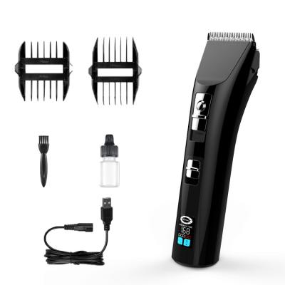 China Latest Design LCD Display Men Hair Trimmer Quiet Rechargeable Trimmer With Other Working Hours Indicator ER999 for sale