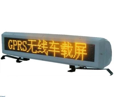 China Led message screen for taxi bus car top GPRS control and with GPS locate function for sale