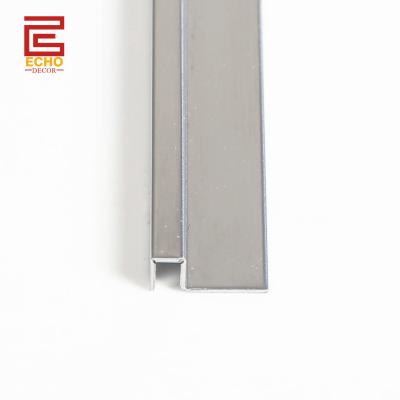 China Balck Edge Tile Trim Square Wall Tile End Cap Trim For Kitchen And Shower for sale