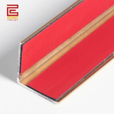 China External Corner Angle Edge Tile Trim Metal Wall Self Adhesive Tile Edging Strip for sale