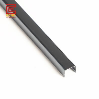 China Edelstahl Fliesen Grenze Trim Metal Spiegel Schwarz U-Form Fliesen Trim zu verkaufen