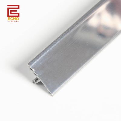 China Wide Metal T Molding Transition Strip Steel Threshold Transition Strips Under Door for sale