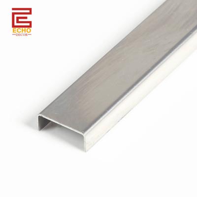 China Bathroom Decorative Stainless Steel Tile Trim 3m Listello Tile Border Trim for sale