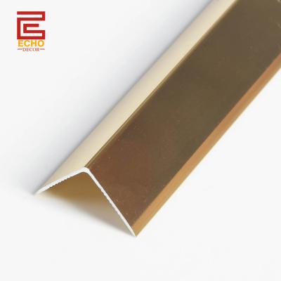 China 20mm Aluminum External Corner Tile Edging L Shape Angled Tile Trim for sale