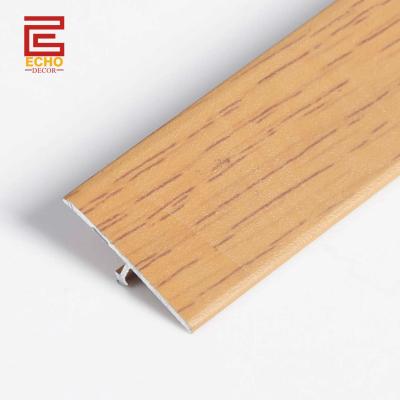 China Metal Hardwood To Tile Transition Strip Room Divider Flat Vinyl Transition Strips for sale