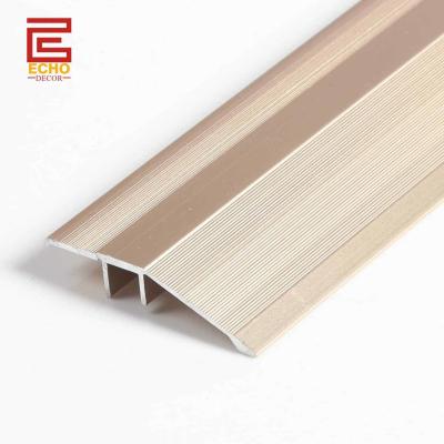 China Aluminium Gold Ramp Reducer Threshold Door Bar Floor 1 Inch Transition Strip for sale