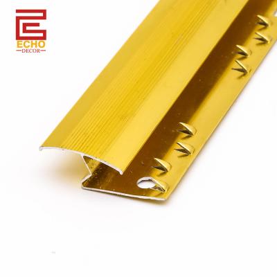 China Aluminum Floor Carpet Trim Metal Z Bar Carpet To Laminate Trim Long for sale