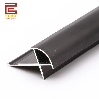 China Metal Aluminum Wall Panel Trim Exterior Corner Wall Panel Edge Trim Moulding 8mm for sale