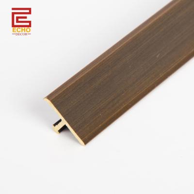 China Extruded Antique Brass T Profile Seamless T Shape Floor Transition Strips for sale