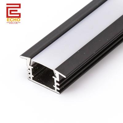 China Flexible Alu LED Profile U Shape Black LED Strip Profile For Housing Decoration for sale