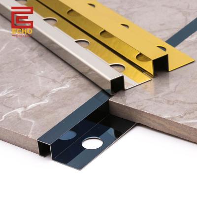 China Customized 201 304 316 Stainless Steel Beading For Tiles Straight Tile Edge Trim 8mm for sale