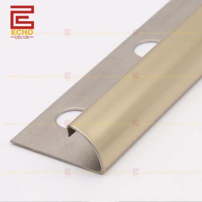 China Stainless Steel Tile Trim Bathroom Wall Tile Border Edge Gold for sale