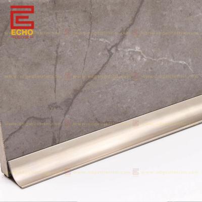 China Roestvrij staal vloer Half Bullnose Skirting Board Profielen 120mm Te koop