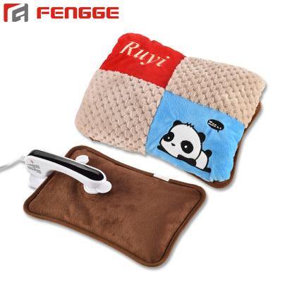 China FLANNEL Electric Heating Pack Rechargeable Hot Water Bag With Cover for sale