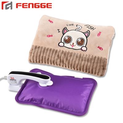 China FLANNEL Rechargeable Hand Warmer Electric Hot Water Bag With Soft Cover for sale