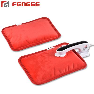 China Rechargeable FLANNEL Pillow Shape Hand Warmer Heat Pack Electric Hot Water Bag for sale