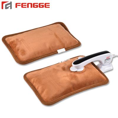 China Portable Rechargeable FLANNEL Pillow Shape Hand Warmer Pack Electric Hot Water Bag for sale