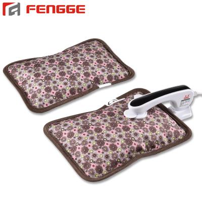 China Printed Fabric Pillow Shape Rechargeable Heat Pack Electric Hot Water Hand Warmer Bag for sale