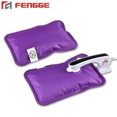 China Printed Fabric Pillow Shape Electric Heating Package Rechargeable Hot Water Bag for sale