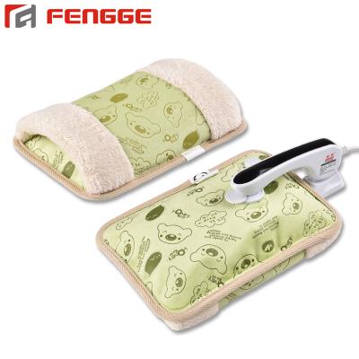 China FLANNEL Bag Rechargeable Hot Water Heating Electric Pillow With Cover for sale