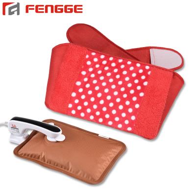 China Rechargeable FLANNEL Heat Pack Heater Electric Hot Water Bag With Waist Belt for sale