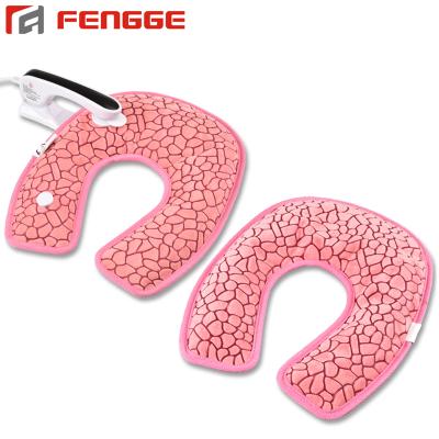 China FLANNEL U Shape Electric Neck Heat Warmer Pack Rechargeable Hot Water Bottle for sale