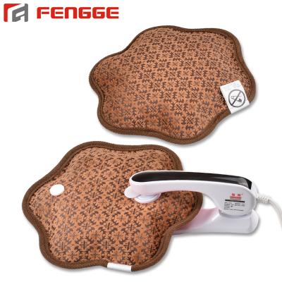 China FLANNEL Petal Shape Water Bag Electric Warm Rechargeable Hot Water Pack For Heating Hands for sale