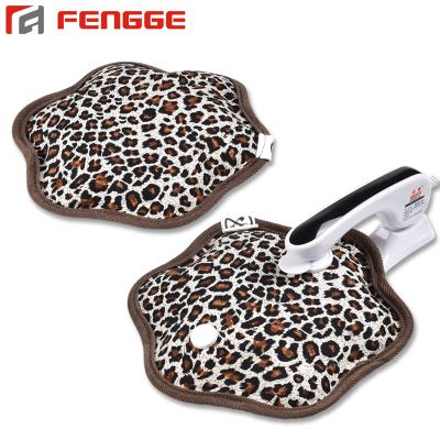 China FLANNEL Leopard Print Petal Shape Electric Heat Pack Rechargeable Hand Warmer Hot Water Bag for sale