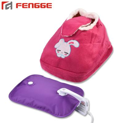 China Rechargeable FLANNEL Hot Water Heater Bag Electric Hot Water Feet Warmer for sale